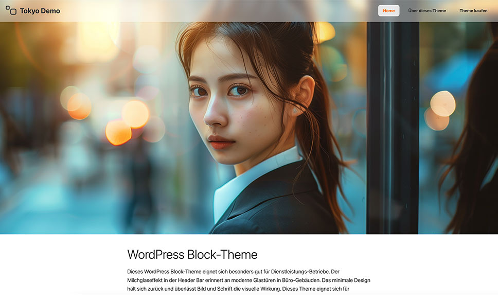 Screenshot Block-Theme Tokyo