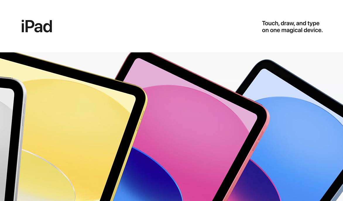 Screenshot Apple Website